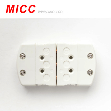Conector miniatura MICC termopar RTD 3 pines